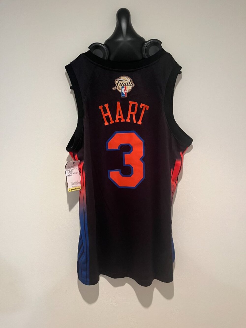 Josh Hart #3 New York Knicks 2026 Finals Jersey Black Jersey New Sizes S & XL